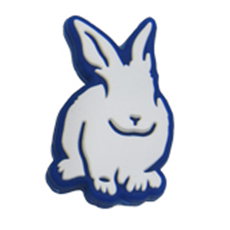 Cuentas de silicona de conejito de pascua de 50 piezas al por mayor